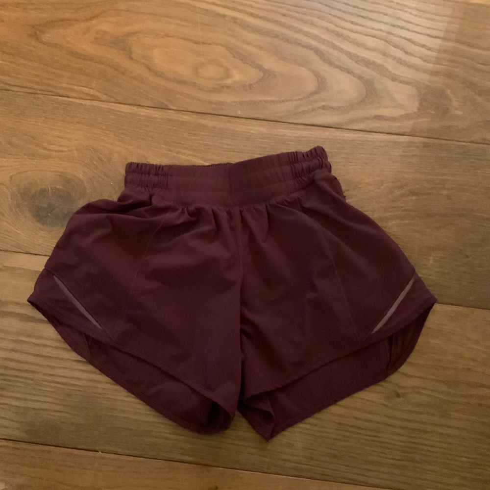 Lululemon Women's Burgundy Athletic Shorts
